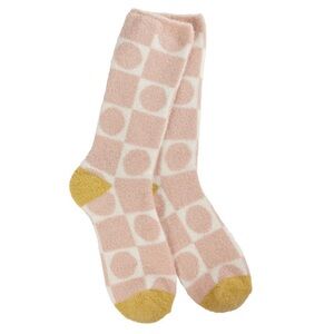 Cozy Collection Pink and Yellow Socks